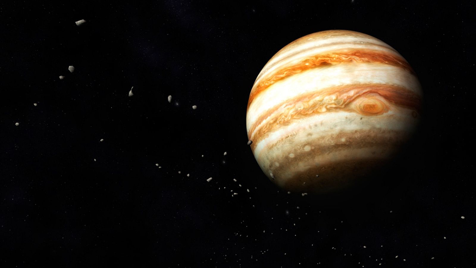 Recreación del planeta Júpiter
