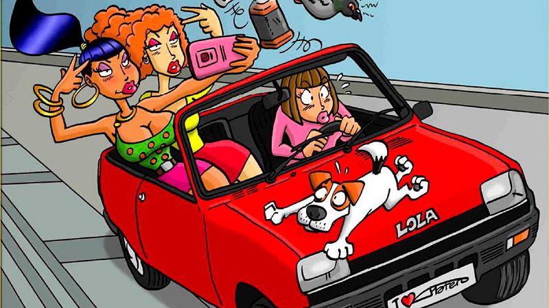 Fragmento de la portada de 'Lola la poligonera. Resacón en Valencia'