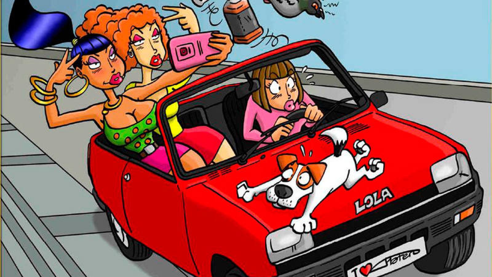 Fragmento de la portada de 'Lola la poligonera. Resacón en Valencia'