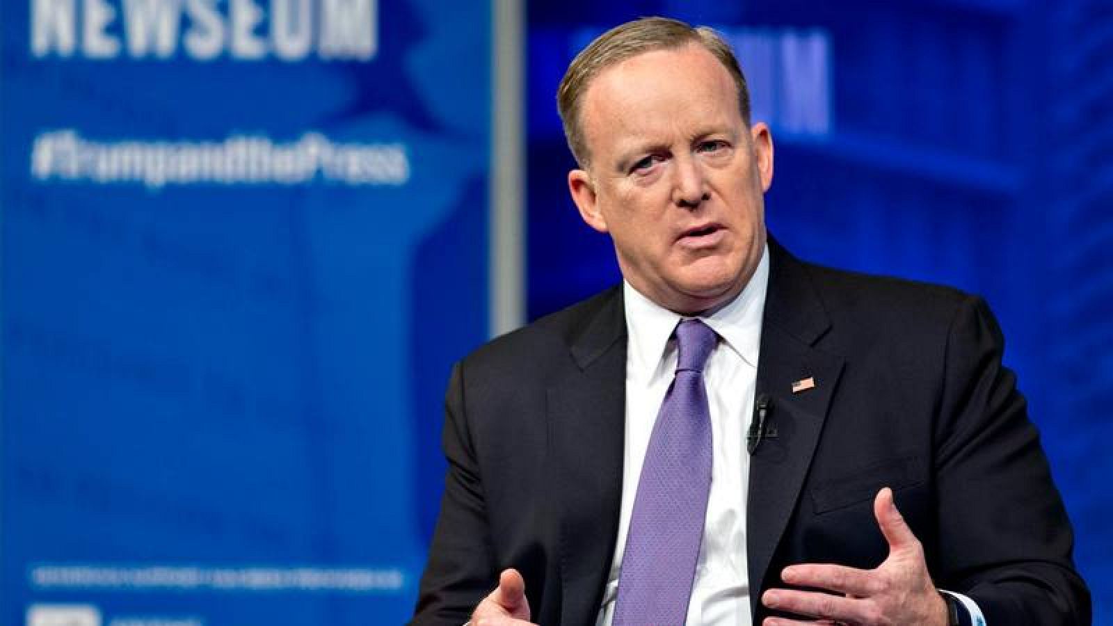 El portavoz de la Casa Blanca, Sean Spicer