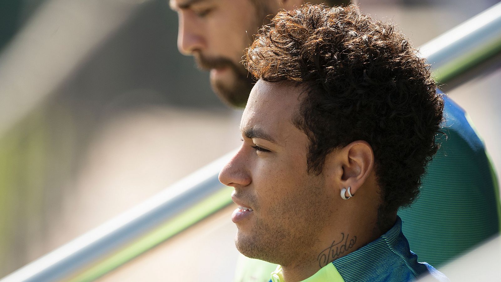 Neymar, durante un entrenamiento.