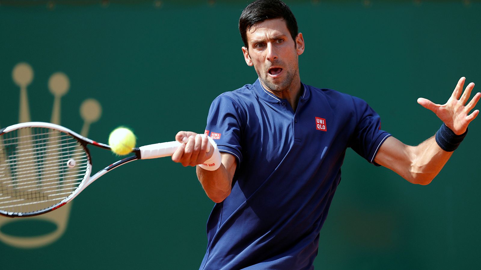 Novak Djokovic, en su partido ante Gilles Simon