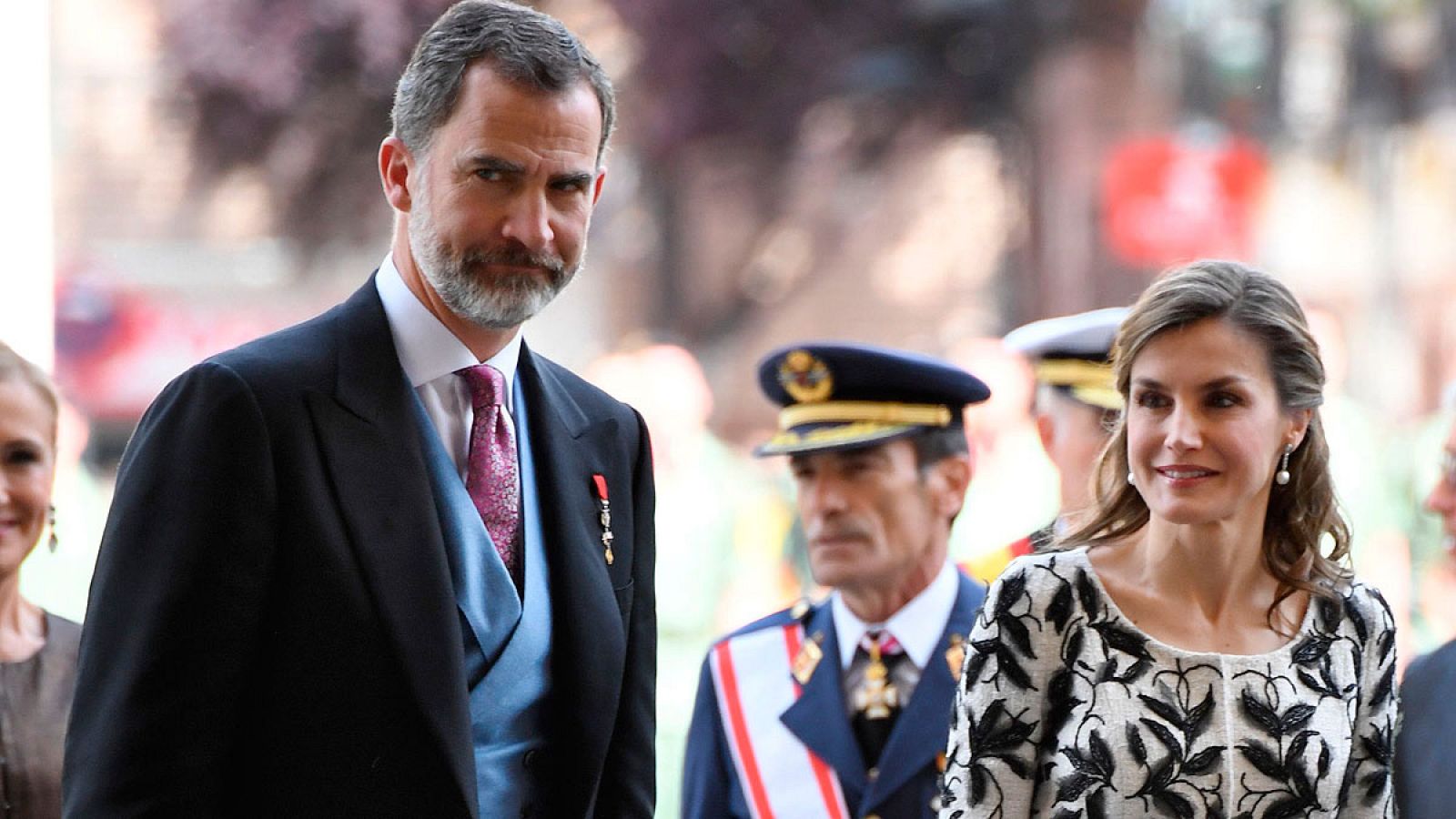 Felipe VI y doña Letizia en la entrega del Premio Cervantes