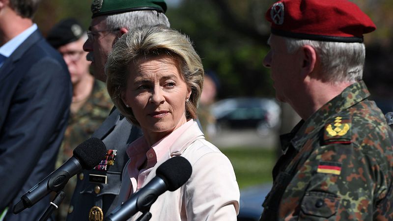 La ministra de Defensa de Alemania, Ursula von der Leyen