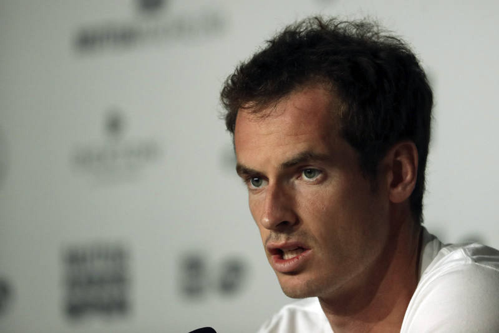 El tenista escocés Andy Murray durante la rueda de prensa.