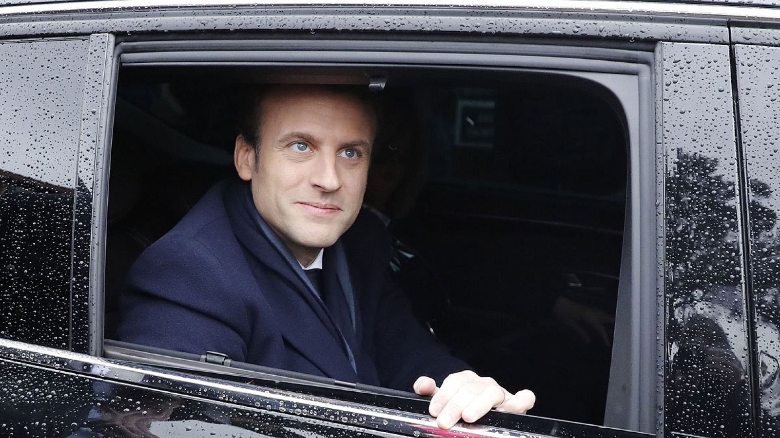 El líder y candidato presidencial del movimiento 'En Marcha', Emmanuel Macron