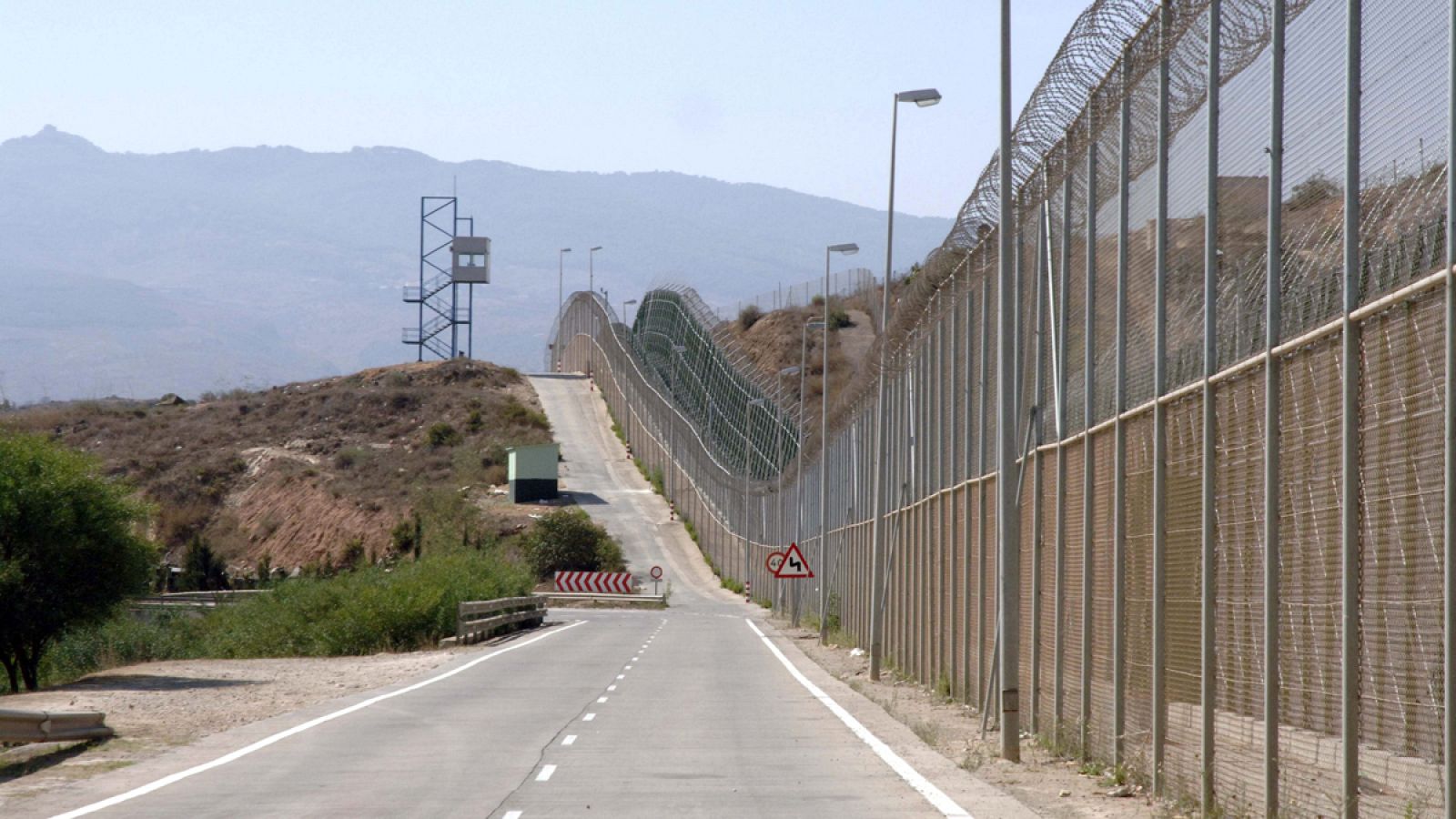 Valla que separa España y Marruecos, en Melilla