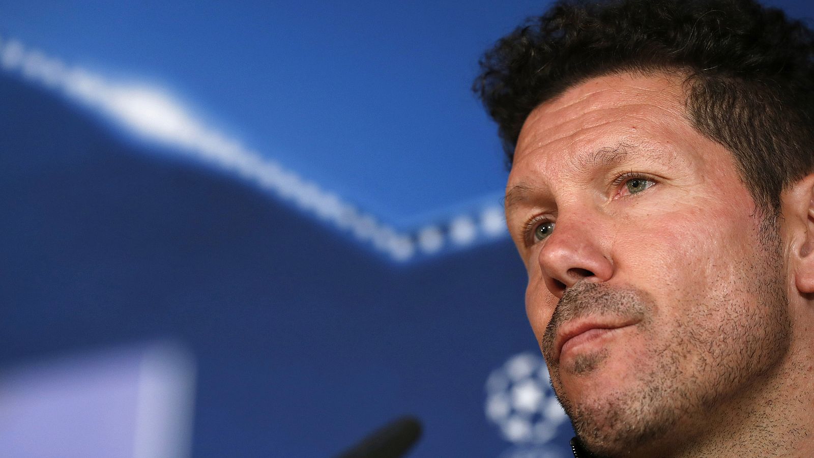 Simeone, en rueda de prensa.