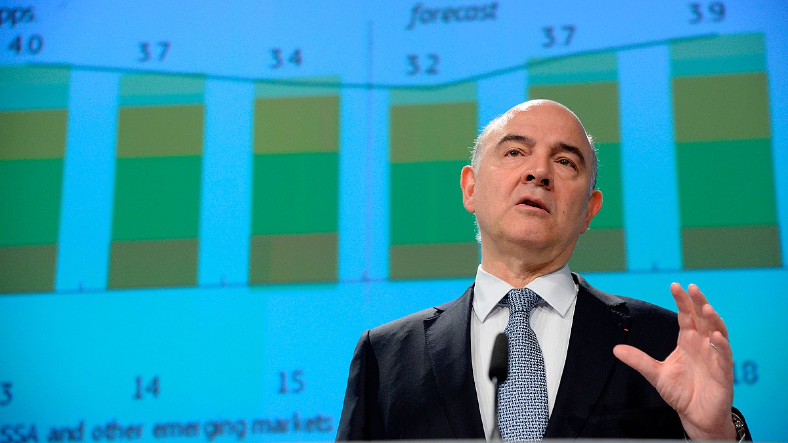 Moscovici, en la presentación de las previsiones de primavera de 2017