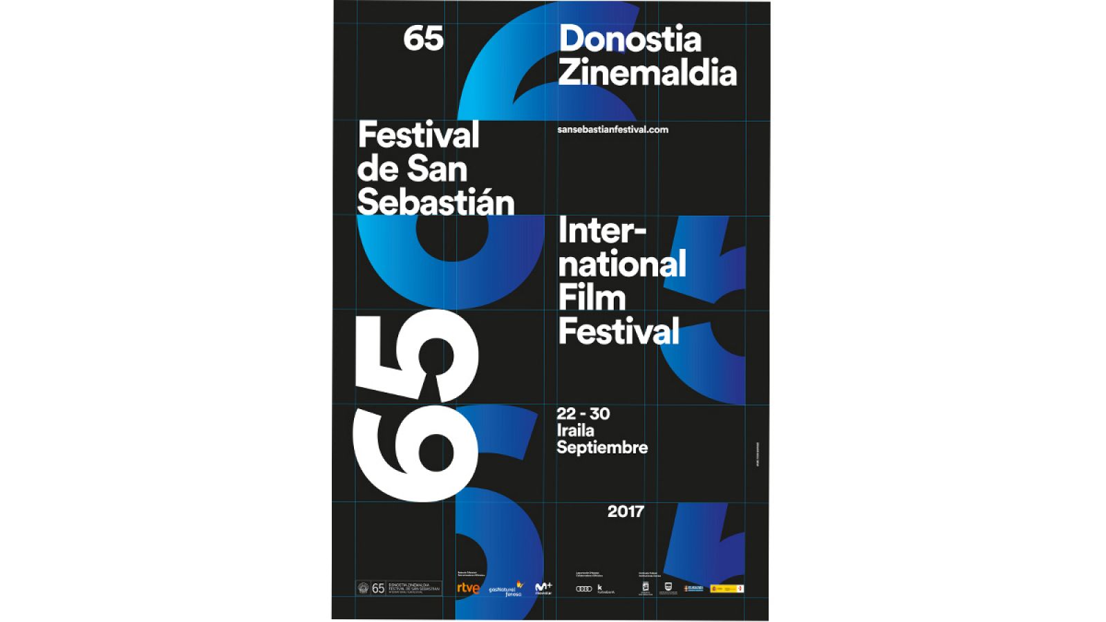 Cartel de la edición 65 del Festival de San Sebastián.