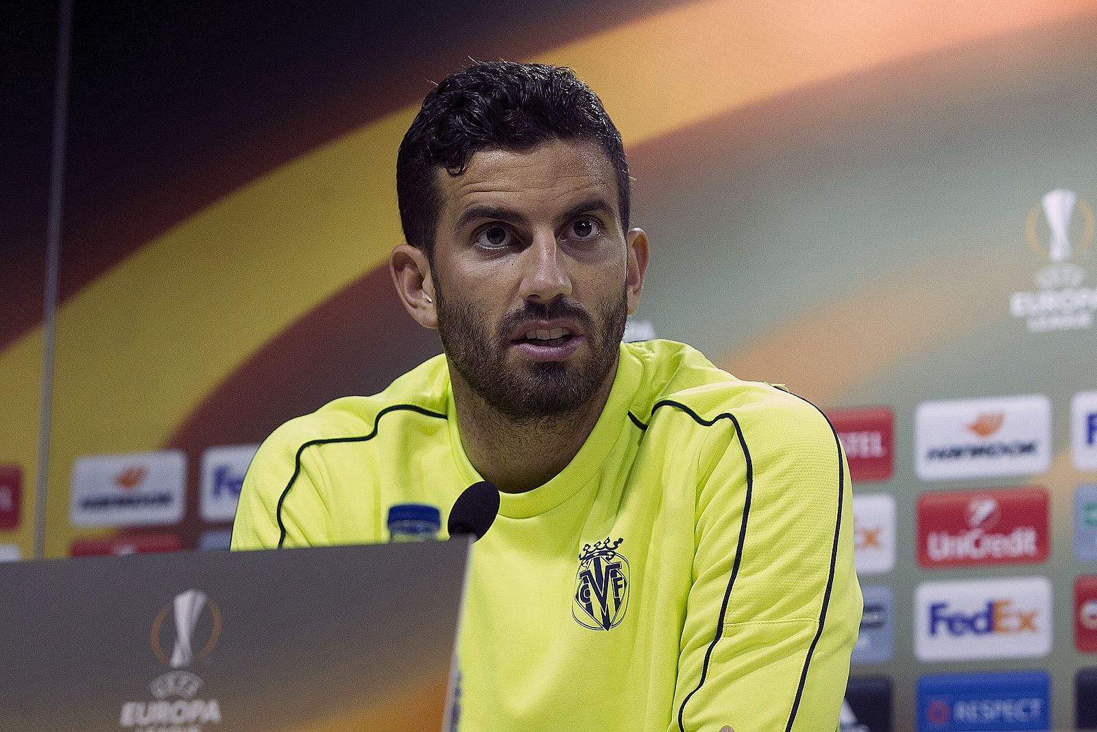 Imagen de archivo de Mateo Musacchio durante una rueda de prensa del Villarreal.