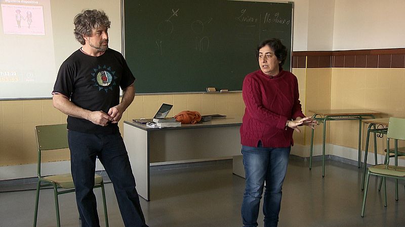 Erick Pescador y Marian Moreno, curso sobre machismo