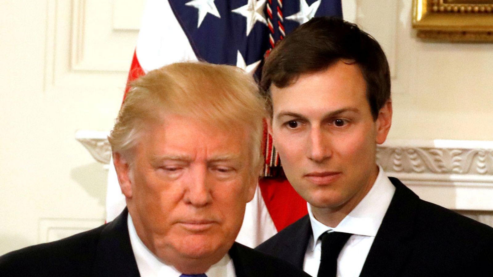 Trump junto a su yerno y asesor, Jared Kushner, el pasado 23 de febrero de 2017 en la Casa Blanca.