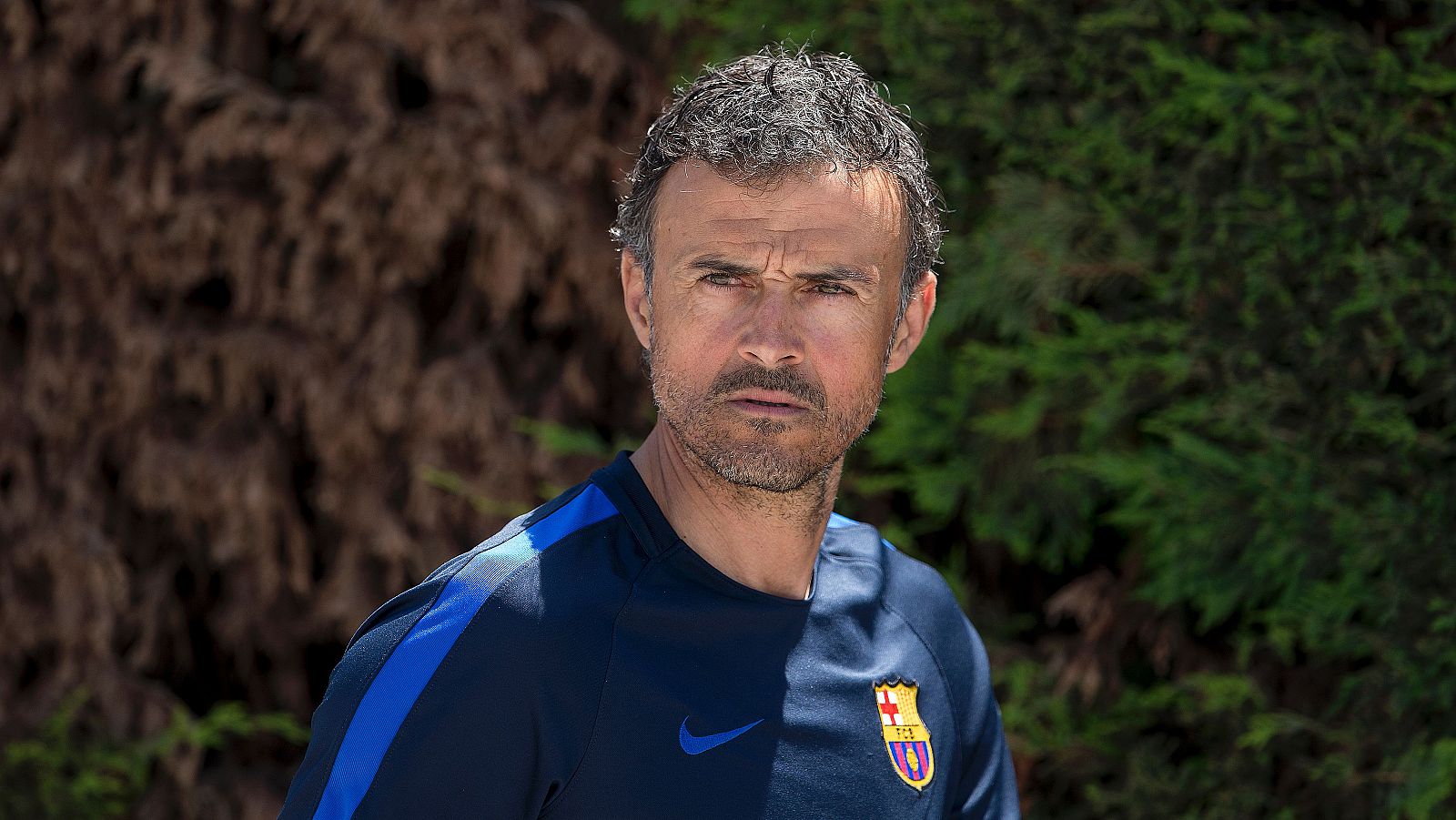 Luis Enrique, ante su último partido en el banquillo azulgrana.