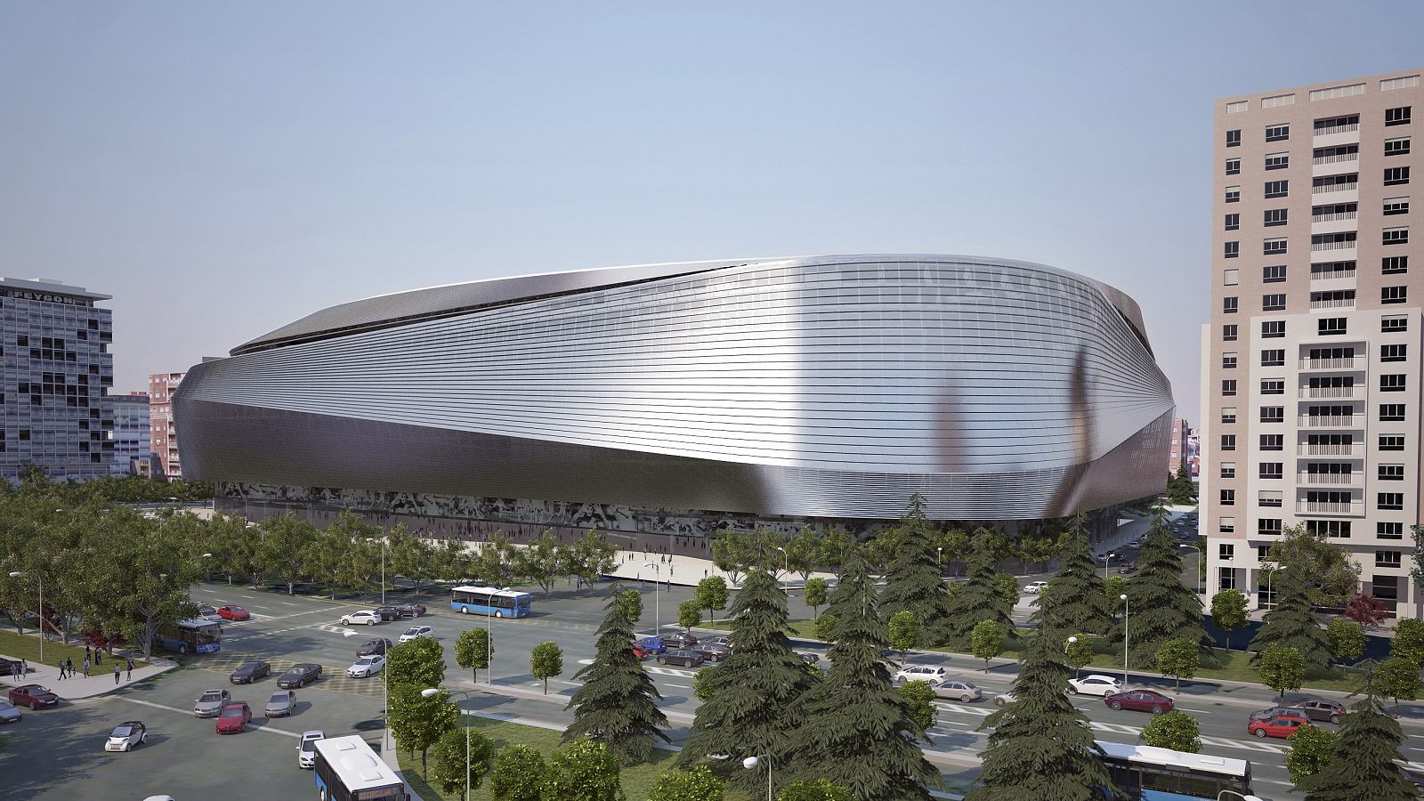 Imagen del proyecto de la remodelación del Santiago Bernabéu.