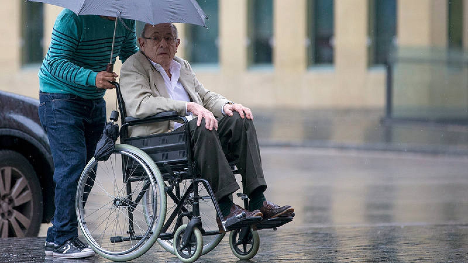 El expresidente del Palau de la Música Félix Millet a su llegada a los juzgados.