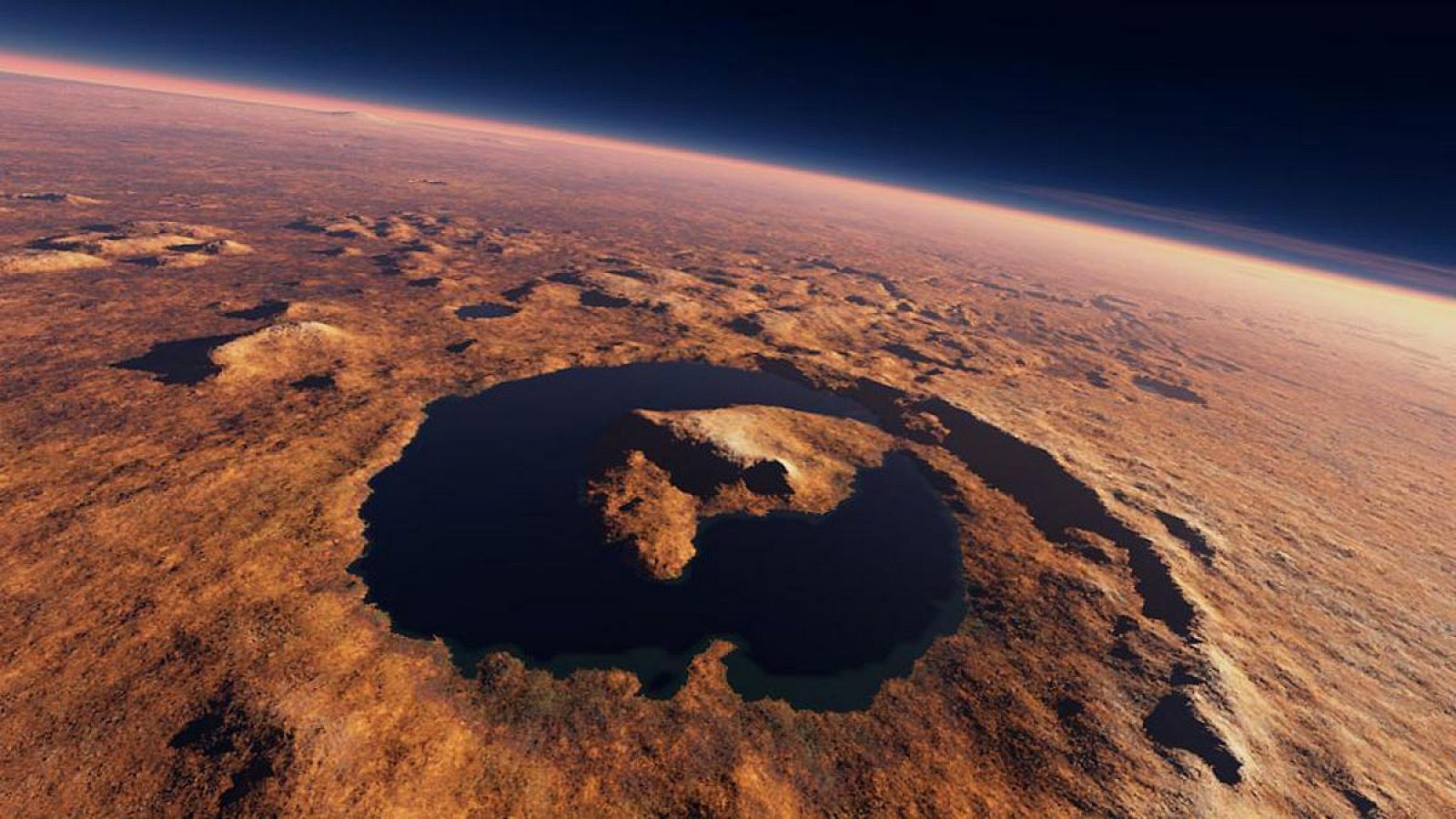 La NASA investiga en el cráter Gale si Marte pudo albergar en el pasado vida microbiana.