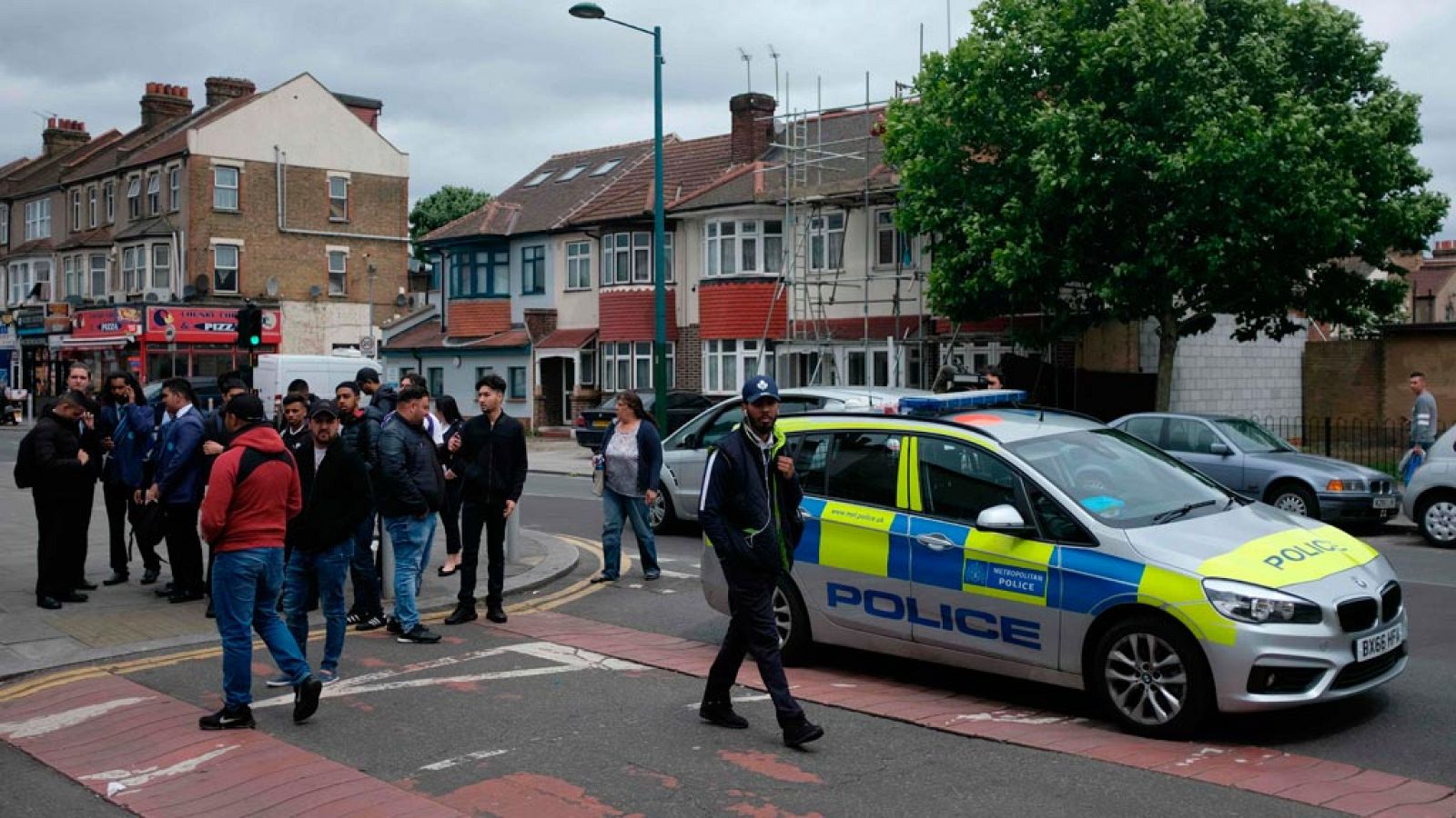 Imagen de los registros de la policía en Londres durante estos días