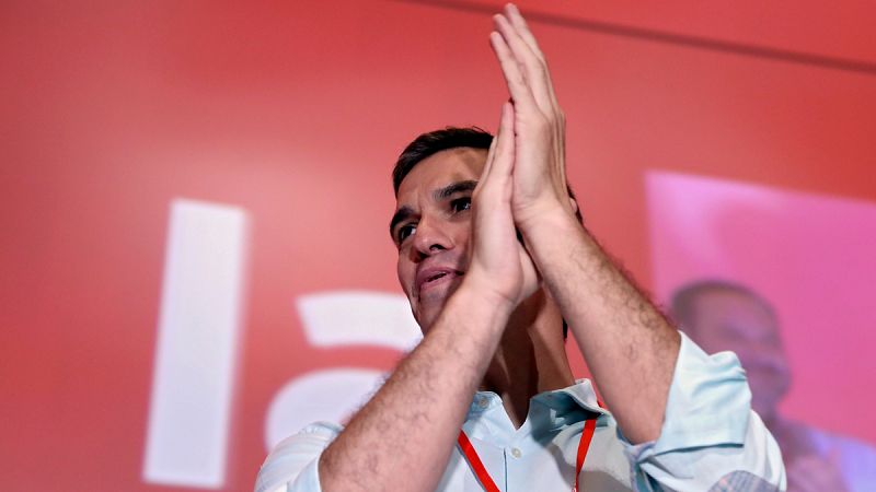 Pedro Sánchez, momentos antes del comienzo del Congreso Federal del PSOE