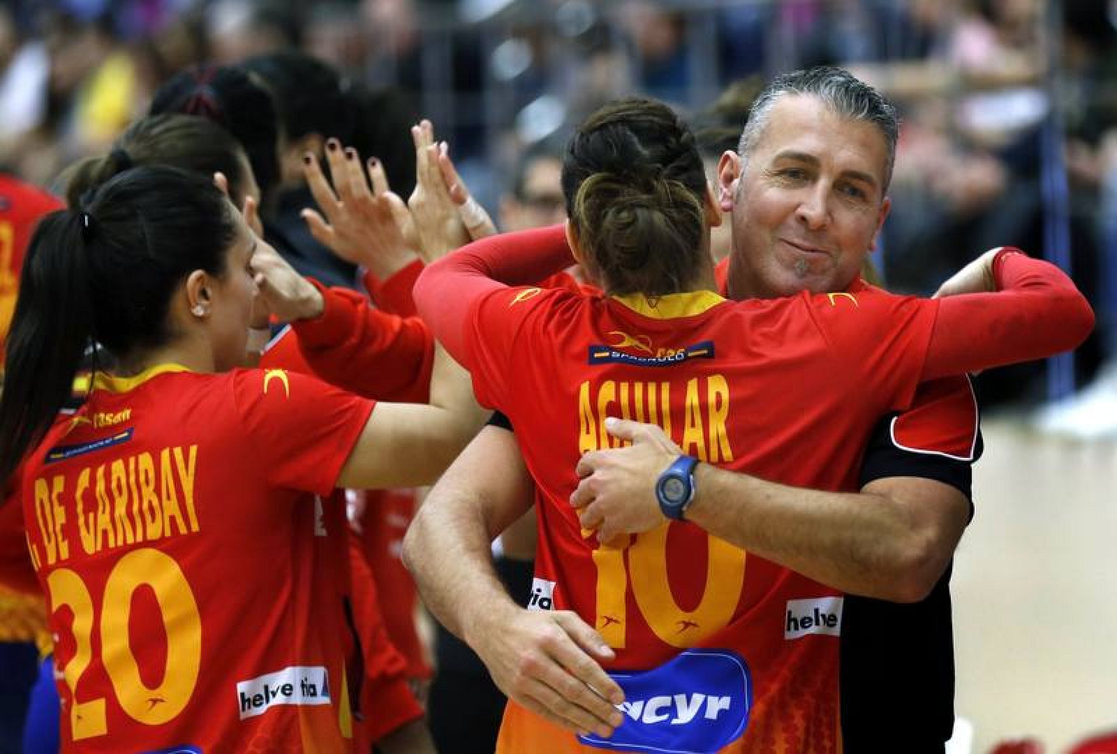 Carlos Viver durante el partido amistoso disputado ante Rumanía en el Dinamo Sports Hall de Bucarest.