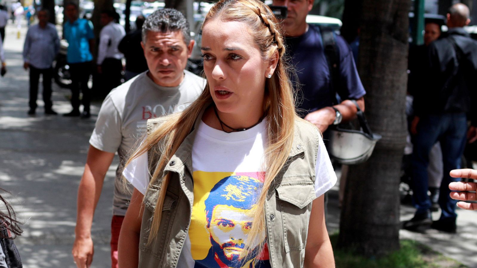 Lilian Tintori, esposa del líder opositor venezolano Leopoldo López