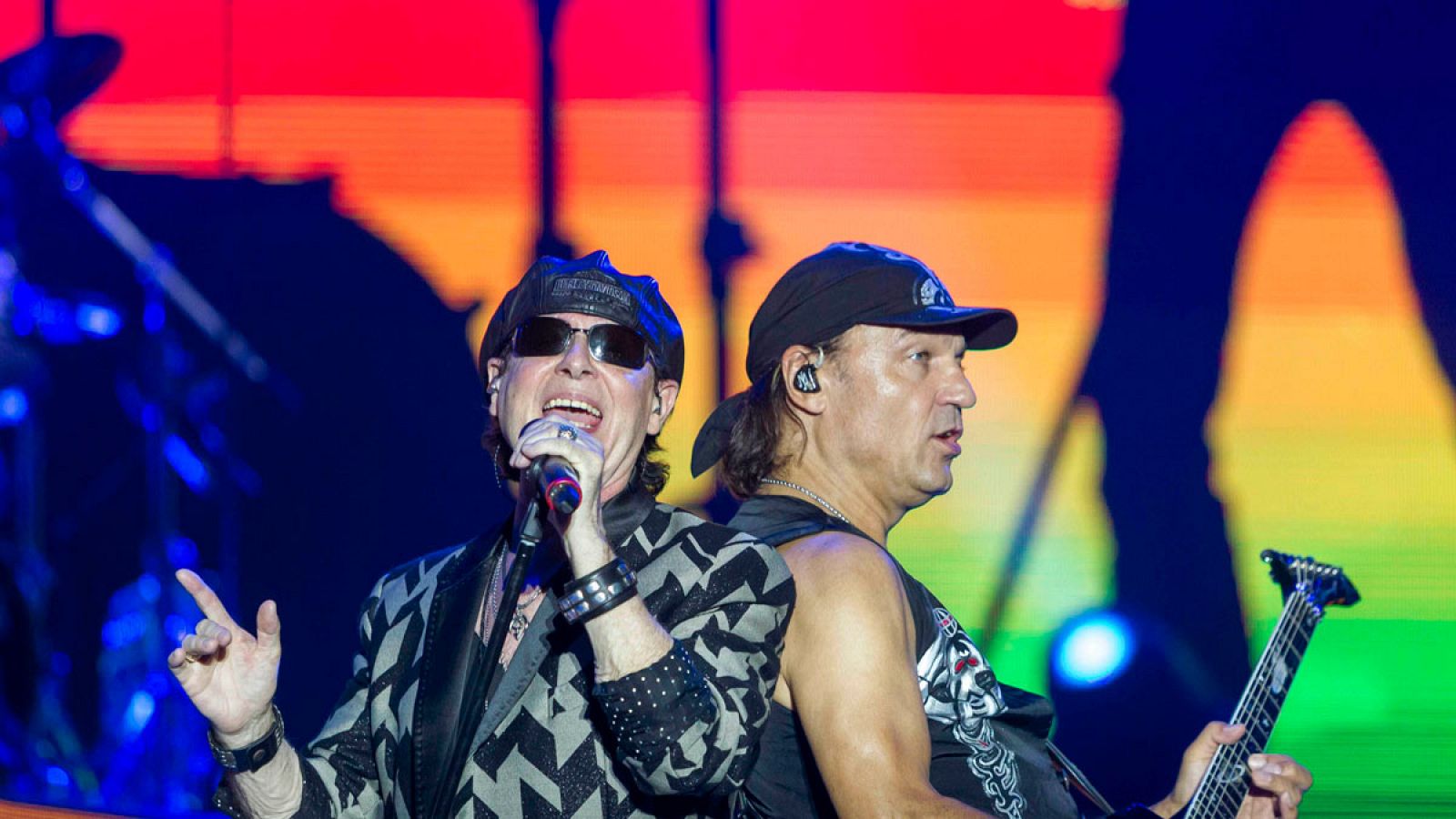 La banda alemana Scorpions durante el concierto que han ofrecido en Mérida.
