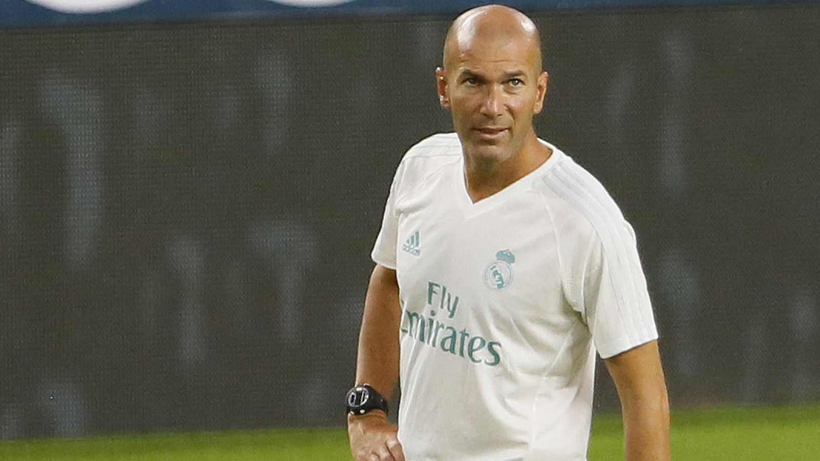 Zinedine Zidane, en un entrenamiento en Miami.