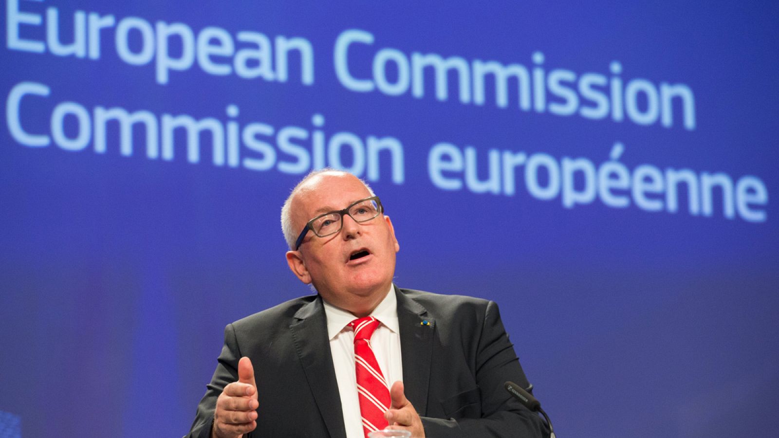 El vicepresidente de la Comisión Europea, Frans Timmermans