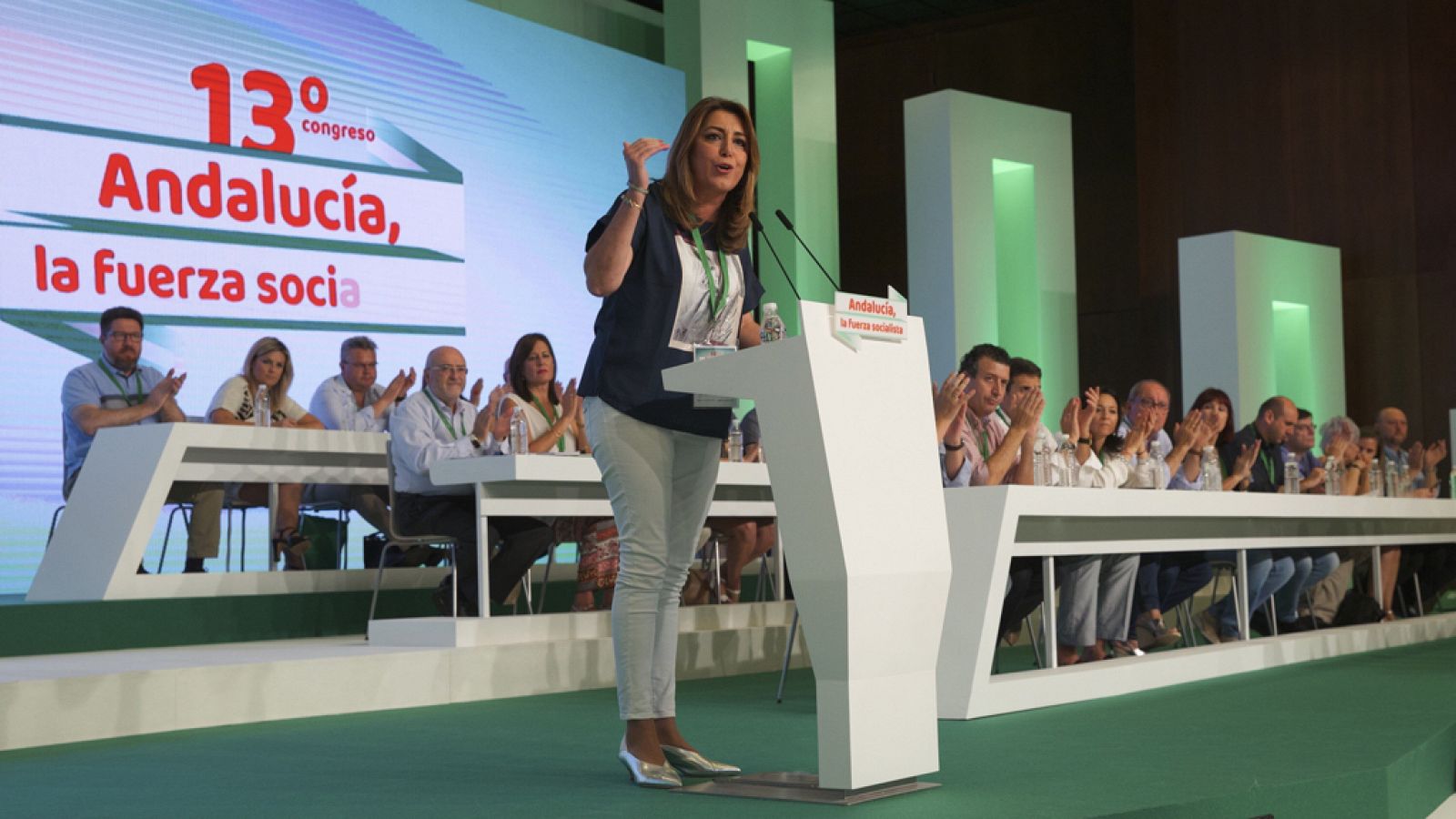 Susana Díaz recuerda que el PSOE nunca fue "nacionalista"