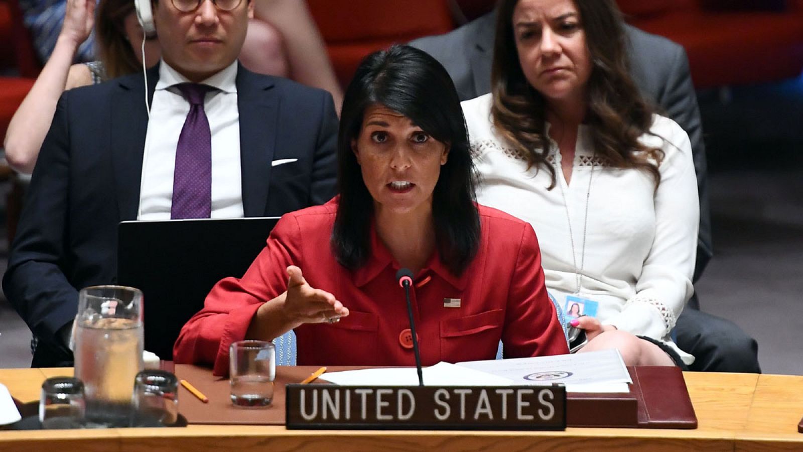 La embajadora para Estados Unidos en la ONU, Nikki Haley, el pasado julio.