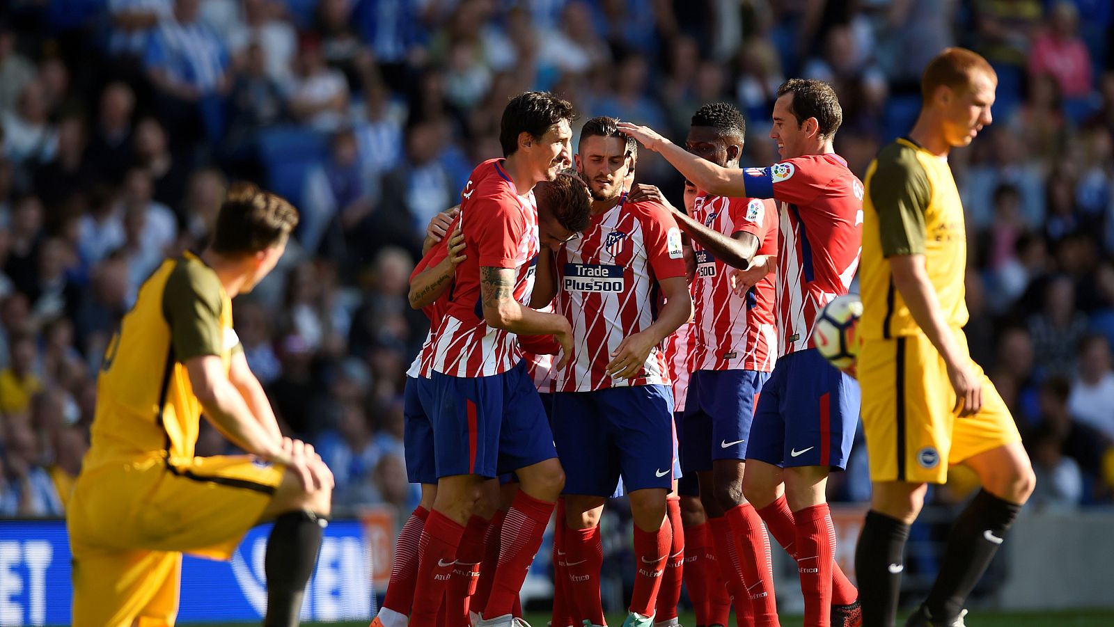 El Atlético prolonga su buena racha en pretemporada venciendo al Brighton