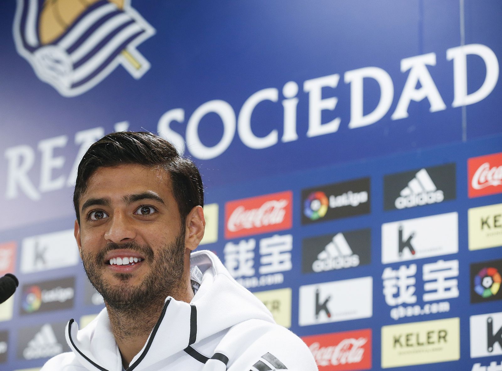 El delantero mexicano de la Real Sociedad, Carlos Vela.