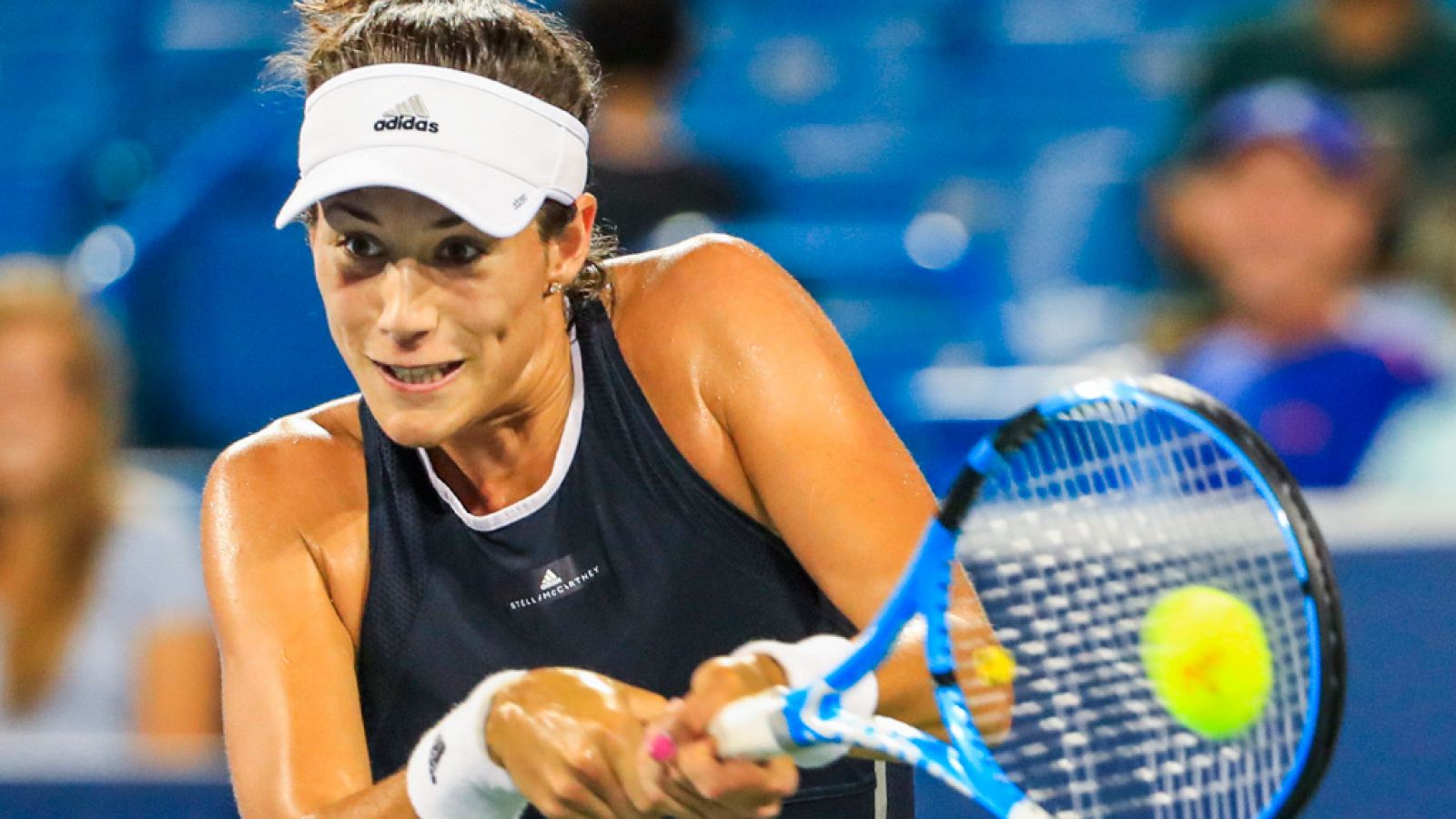 Imagen de Garbiñe Muguruza, durante su encuentro ante la brasileña Beatriz Haddad