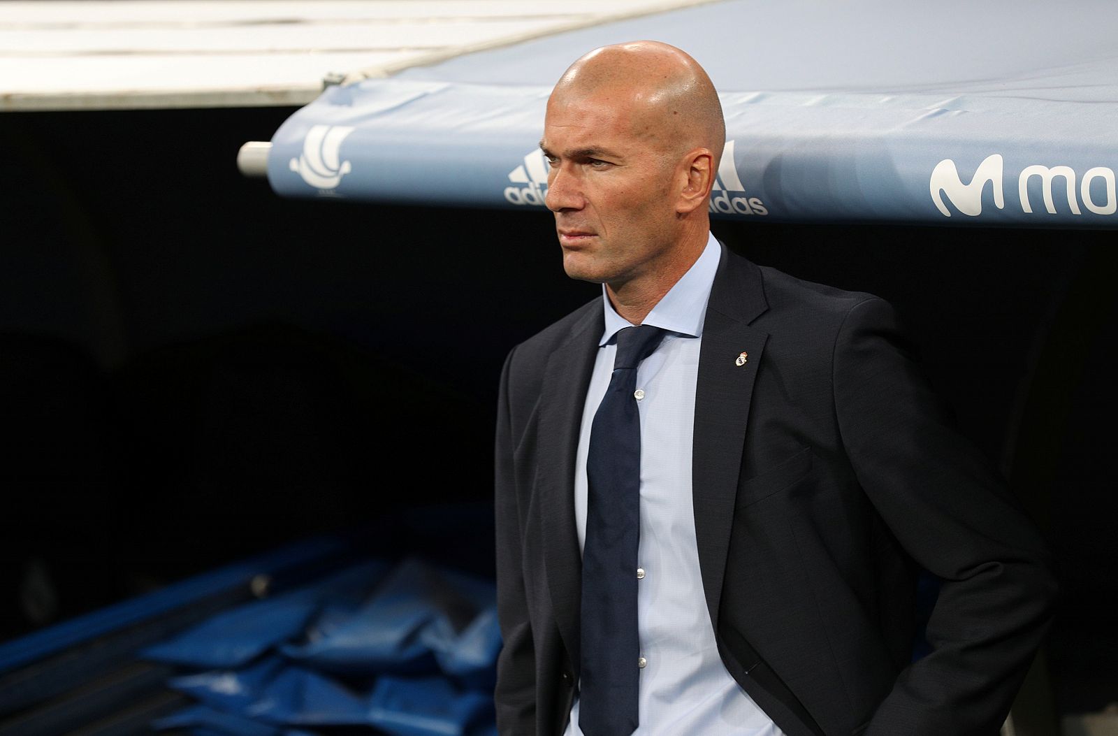 El entrenador del Madrid, Zinedine Zidane