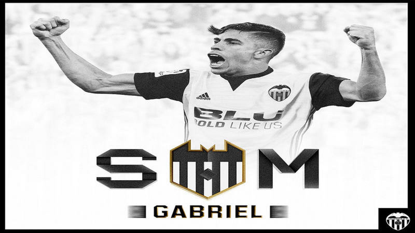 Imagen publicada por el Valencia para dar la bienvenida al central brasileño.