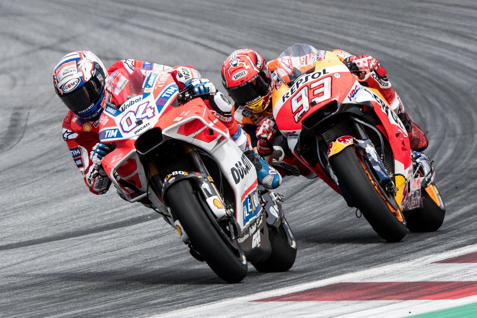 Dovizioso y Márquez, en el pasado GP de Austria