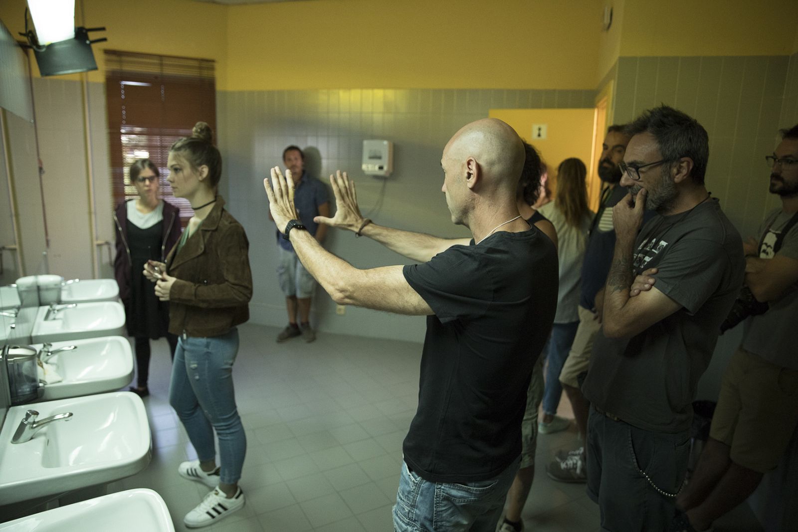 Un momento de la grabación de 'Si fueras tú'