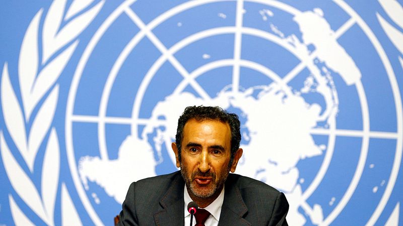 Fatsah Ouguergouz, presidente de la Comisión de la ONU sobre los crímenes en Burundi, en Ginebra (Suiza)