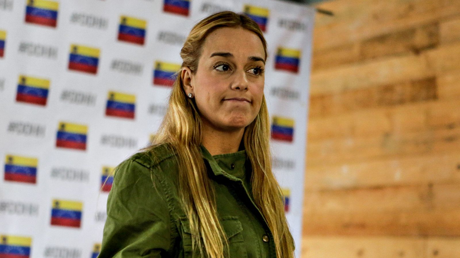 La opositora venezolana Lilian Tintori, en un acto reciente en Caracas