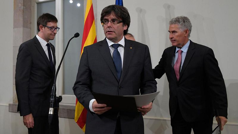 El presidente de la Generalitat catalana, Carles Puigdemont.