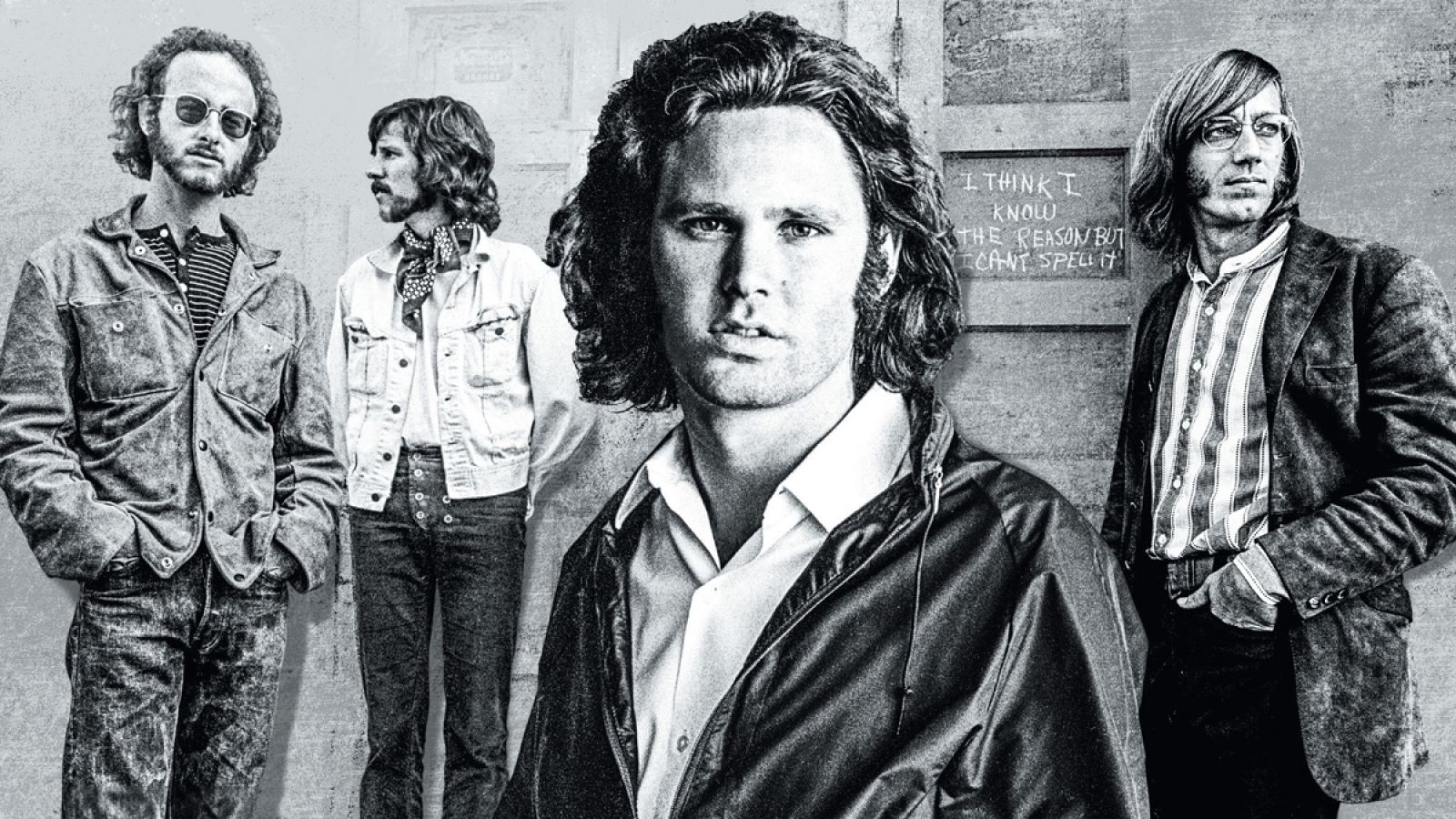 Detalle de la portada de 'The Doors: The singles'.