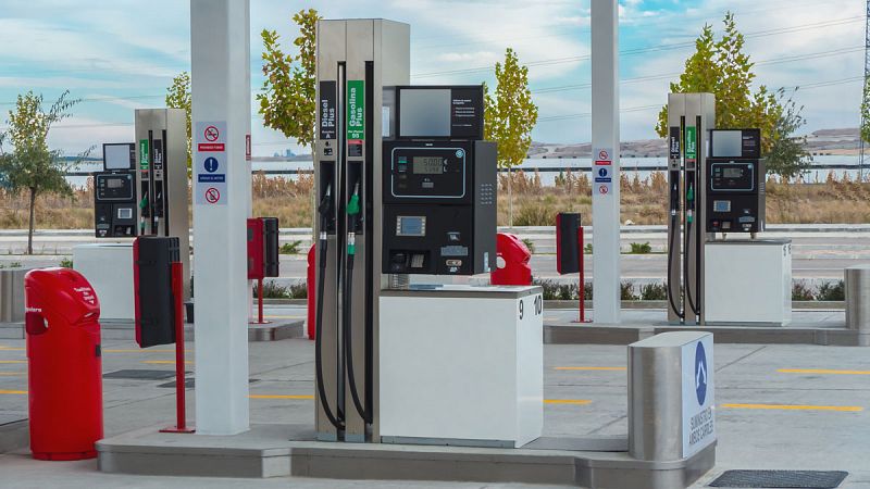 Una estación de servicio