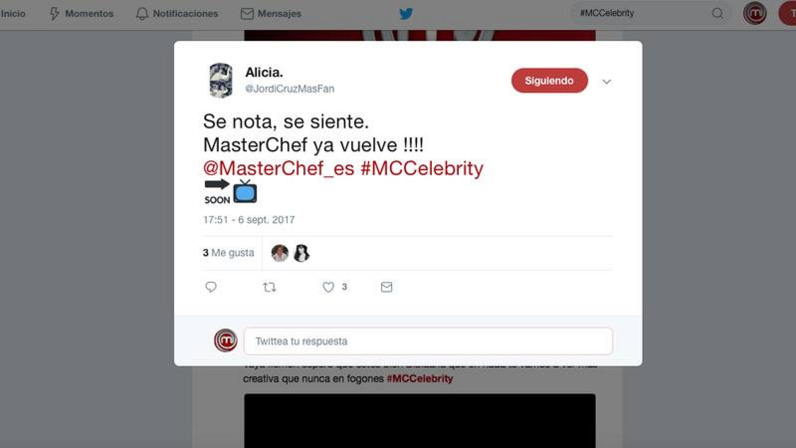 Tweet MasterChef