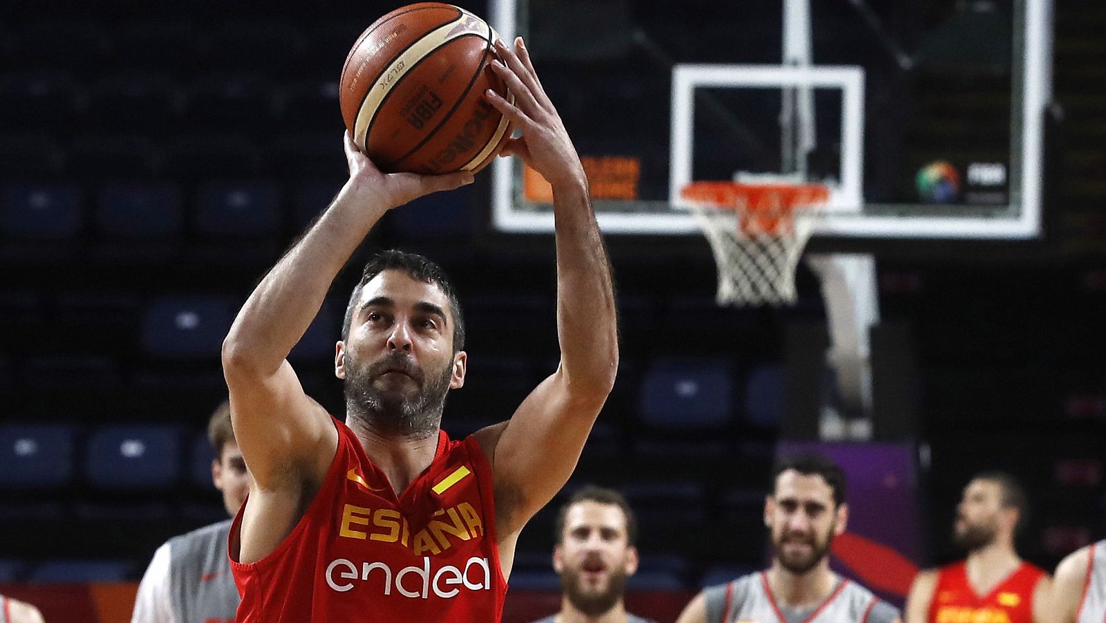 Juan Carlos Navarro ha realizado su último entrenamiento con la selección.