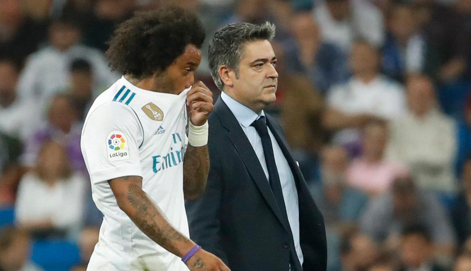 Marcelo sufre una rotura muscular y será baja varias semanas.