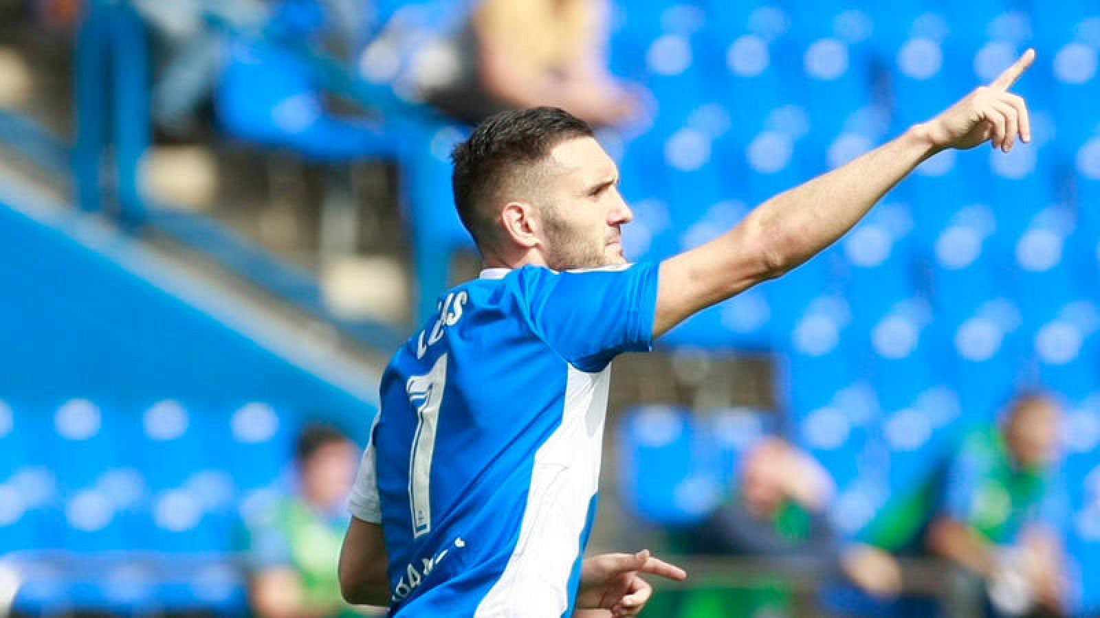 Lucas Pérez puso las tablas ante el Getafe en Riazor.