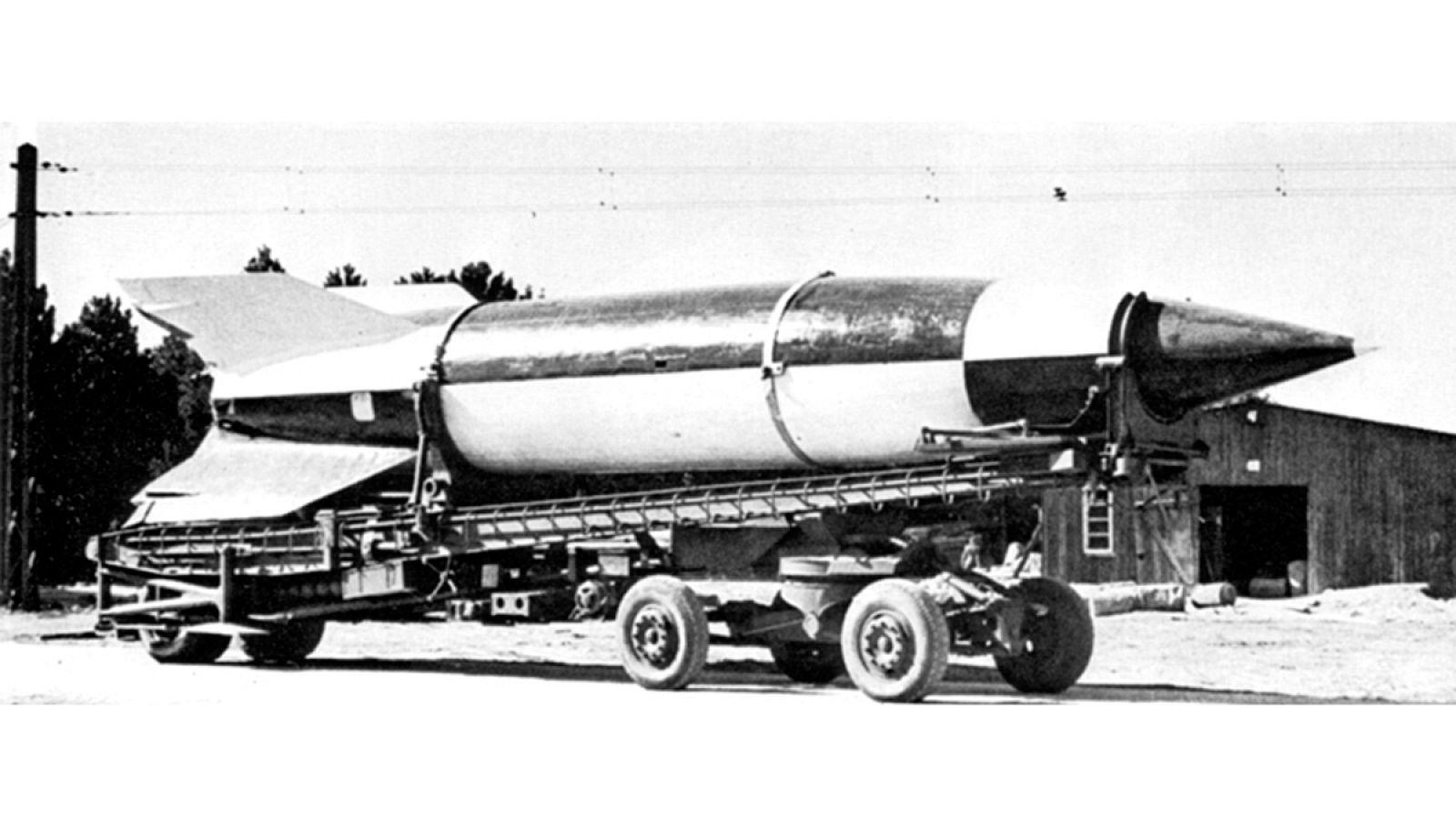Un cohete V-2.