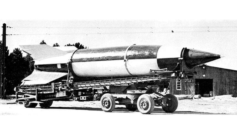 Un cohete V-2.