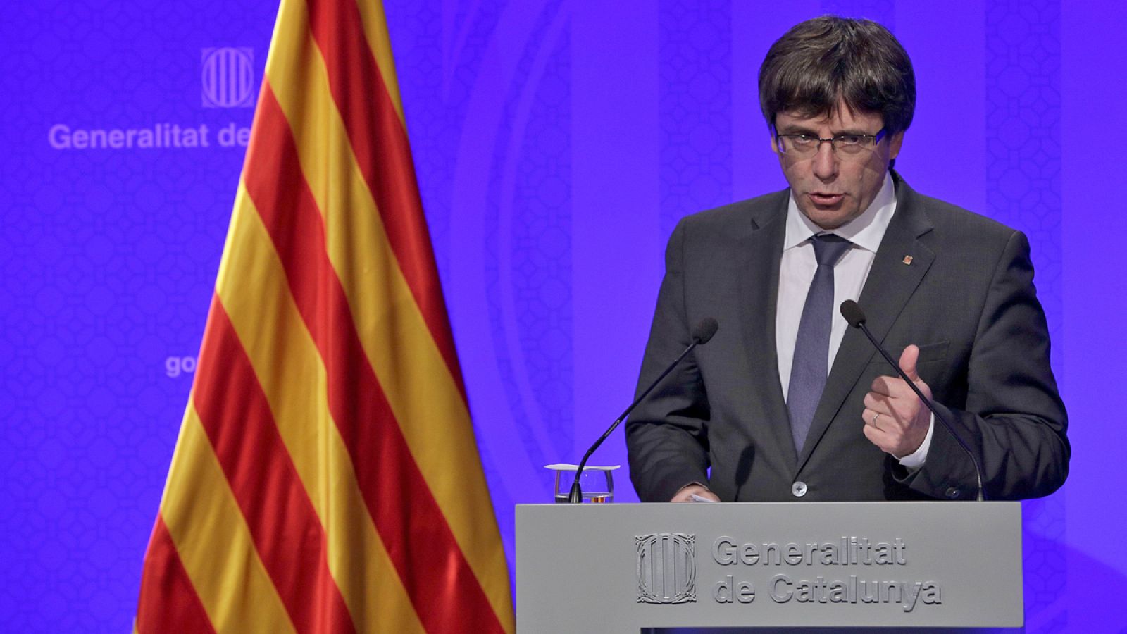 El presidente de la Generalitat, Carles Puigdemont