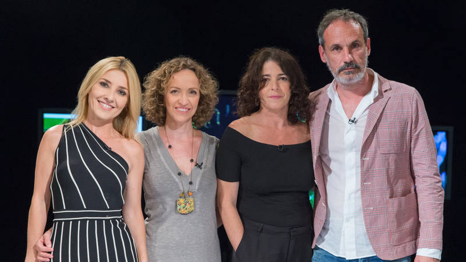 Cayetana Guillén Cuervo con Daniela Fejerman, Nora Navas y Francesc Garrido